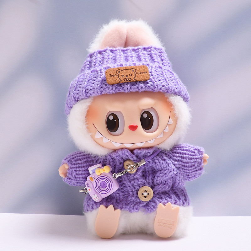 Clothes for 17cm Dolls Fashion Garment Accessories(No Doll) Cute Sweater Suitable for 6.69inch (17cm) Doll Soft Cotton Clothing Replacement Christmas Gift