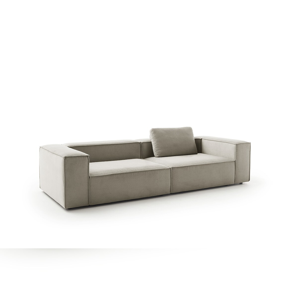 KAWOLA Sofa CARMO 3-Sitzer Feincord grau Image