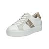 Sneaker PAUL GREEN "Paul Green Sneaker Leder/Textil", Damen, Gr. 40, weiß (weiß, beige), Leder, Textil, casual, Schuhe