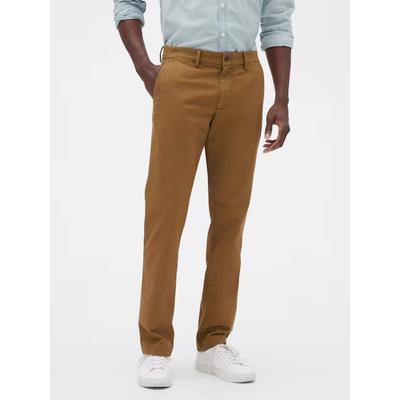 Gap Brown Slim Fit Stretch Essential Chino Trousers
