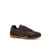 Schnürschuh GEOX "U SNAKE ORIGINAL", Herren, Gr. 47, braun (dunkelbraun), Veloursleder, Textil, casual, Schuhe, Schnürschuh, Freizeitschuh mit Geox Spezial Membrane