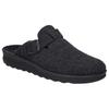 Pantoffel JOSEF SEIBEL "Metz 240", Herren, Gr. 45, grau (dunkelgrau), Filz, klassisch, Schuhe, Hausschuh, Clog, Filzschuh in Komfortweite H (sehr weit)