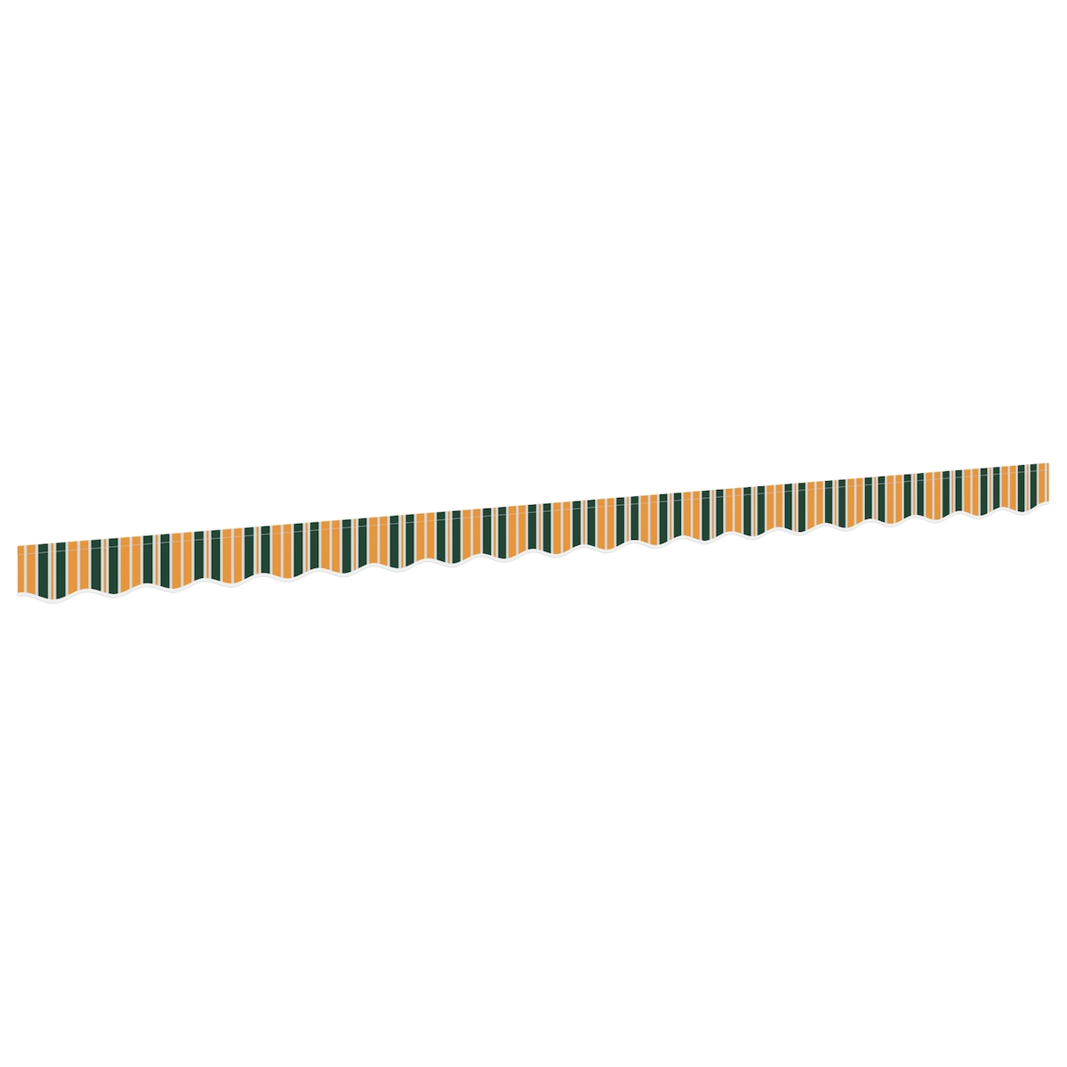vidaXL Markisenbespannung für 4,5 m Rahmen Grün und Gelb 4,3x0,2 m Image