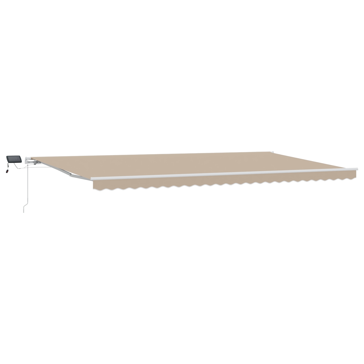vidaXL Beige manuelle einziehbare Markise mit LED 600x300 cm Image