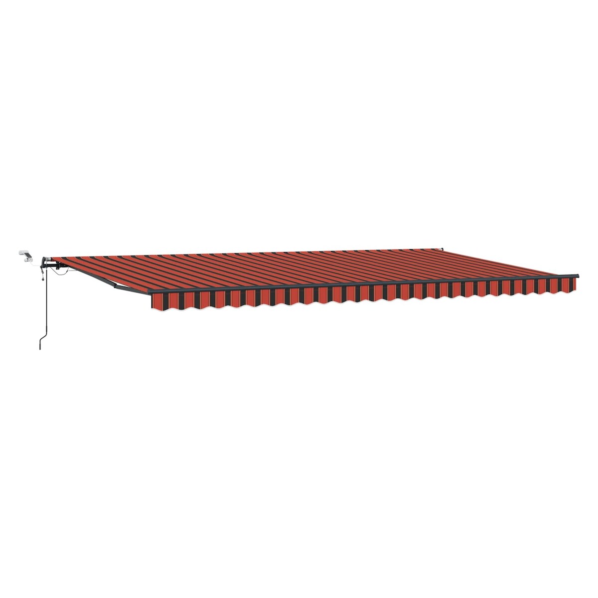 vidaXL Markisenstoff mit Orange und Braun 600 x 300 cm Polyester Image