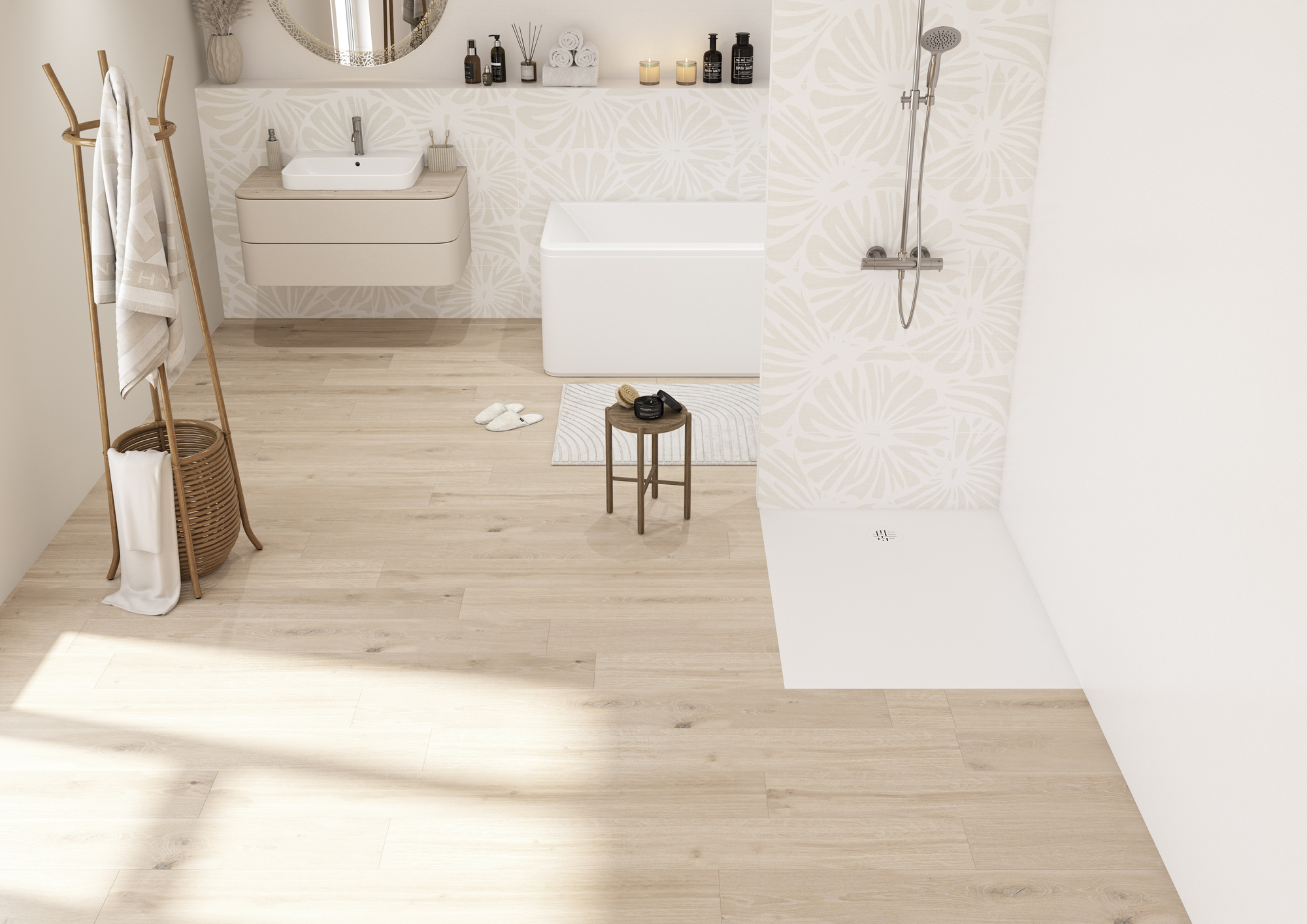 Receveur de douche KINESURF NOVA 3,5 cm 140 x 80 PN24 KINEDO RD1241AD