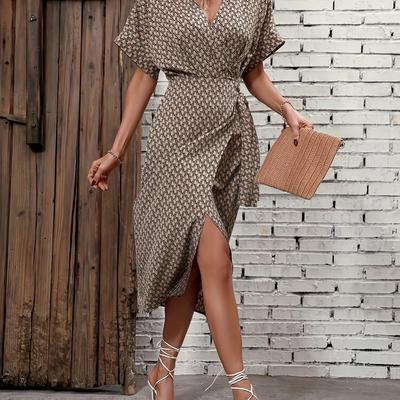 TEMU Oriental -print Dress Image