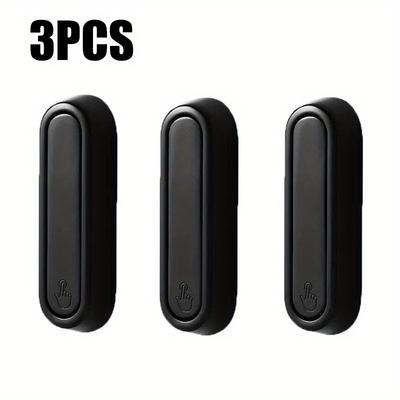 TEMU 3pcs Aluminum Alloy Folding Clothes Hooks, Suitable For Rv Furniture Storage Clothes And Hats, Used As Entry Bathroom Wall Hooks, Storage Accessories For Campers, Rvs And Homes Image
