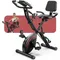 Pleny Folding Exercise Bike, 5 IN 1 Stationary Bike 6.6 LBS Flywheel Exercise Bike, Indoor Workout Bike 330LB Weight Capacity
