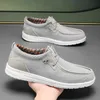 Britische Loafer Anti Geruch Leinwand Schuhe 47 48 Männer Atmungsaktive Slip Auf Turnschuhe Mann Trainer Boot Schuhe Männliche Mokassins Espadrilles
