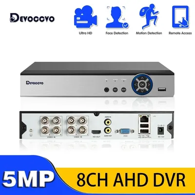 XMEYE 8 Channel CCTV AHD DVR HD 5MP DVR AHD-N Hybrid 2K DVR 6in1 Video Recorder for AHD TVI CVI CVBS Analog Camera IP Camera 8CH