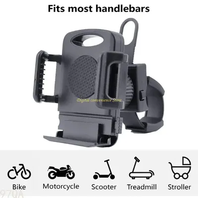 97QA Adjustment Phone Hold Quick Installation & Removal Phone Stand Lightweight Phone Rack 360 Rotatable Phone Support