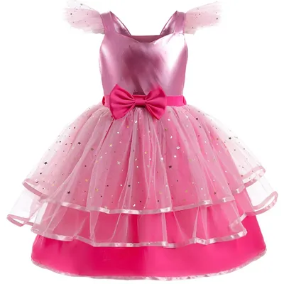 Mädchen Babys Prinzessin Kleid Sommerkleidung Rosa Kleider für Mädchen von 2 bis 3 Jahren Halloween Geburtstagsfeier Tüll Tutu Kleider Image
