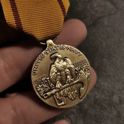 Der chinesische Dienstbandmedaille des Zweiten Weltkriegs United States Marine Corps US Military Service Medaille Pins Abzeichen Image