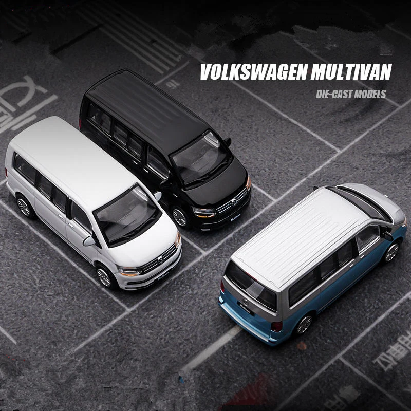 1/64 VW Multivan T6 MPV Legierung Auto Modell Diecast Simulation Metall Racing Auto Fahrzeuge Modell Miniatur Skala Sammlung Kinder Geschenke