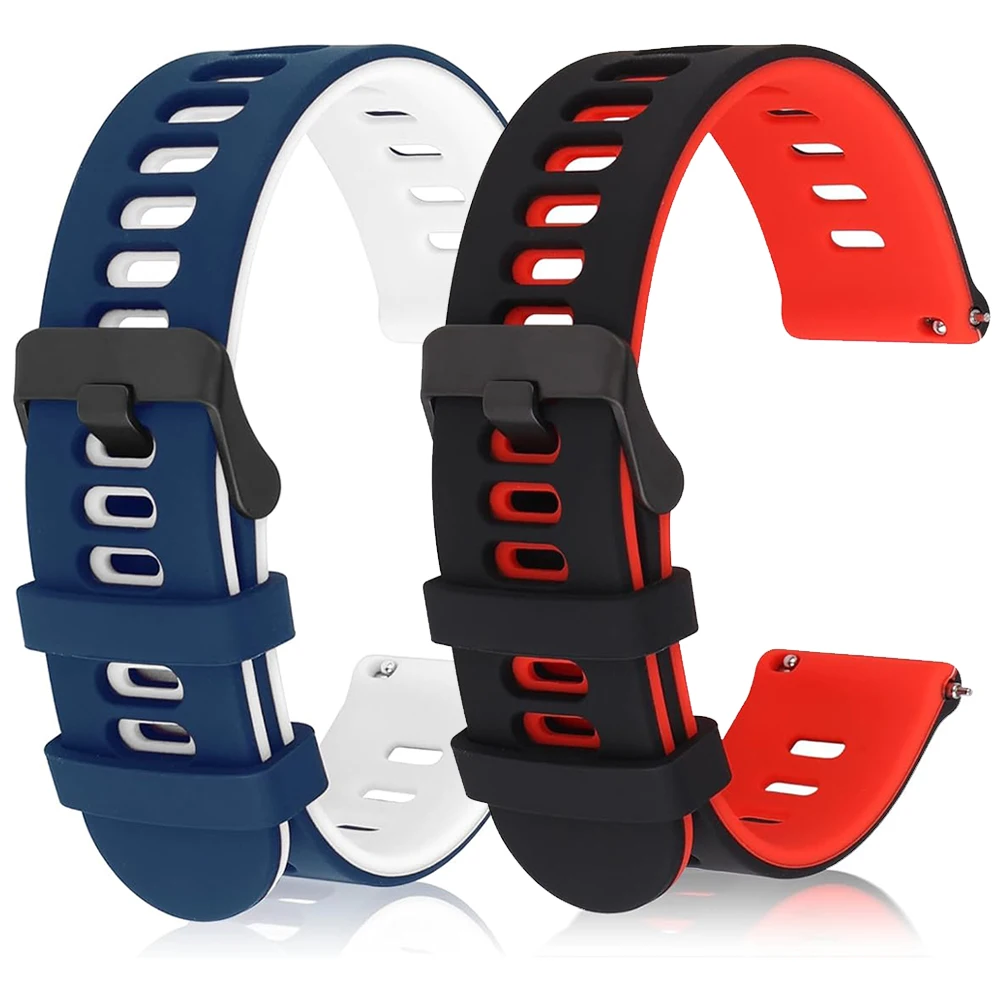 20 22 mm Silikon-Uhrenarmband für Xiaomi Watch S4 Sport Band Mi Watch 2 Pro/Farbe 2/S1/S2/S3/Amazfit Bip 6/Active2 Correa Armband Image