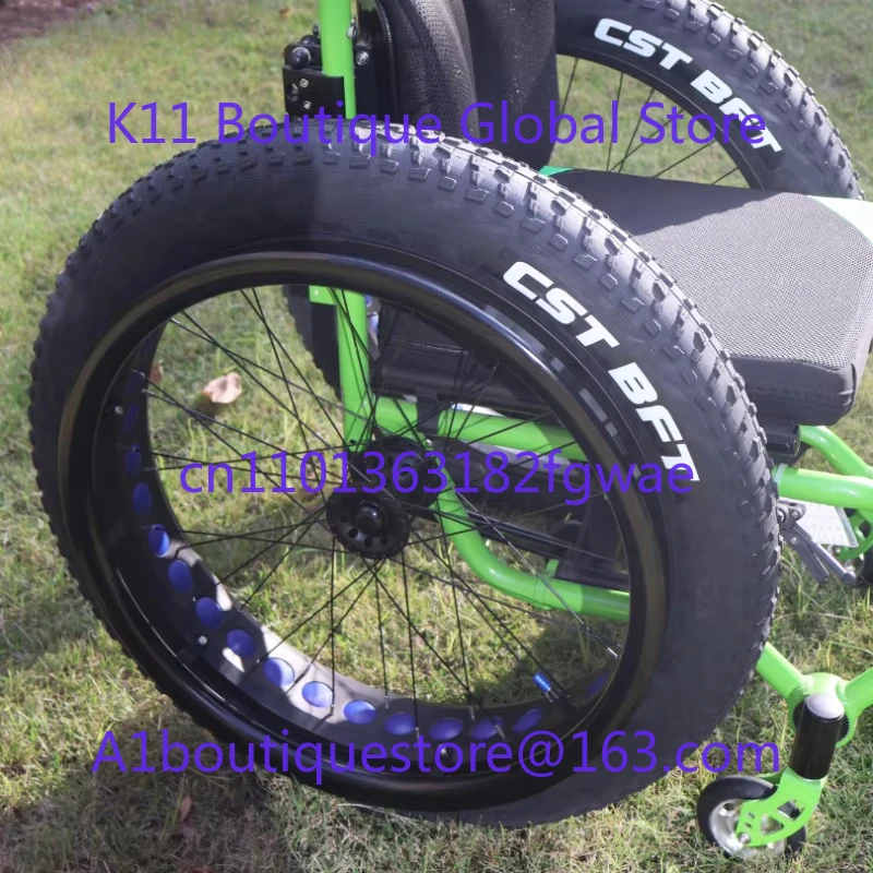 24-Zoll-Rollstuhl Hinterrad Ersatzrollstuhl Fat Wheel Strandrad Image