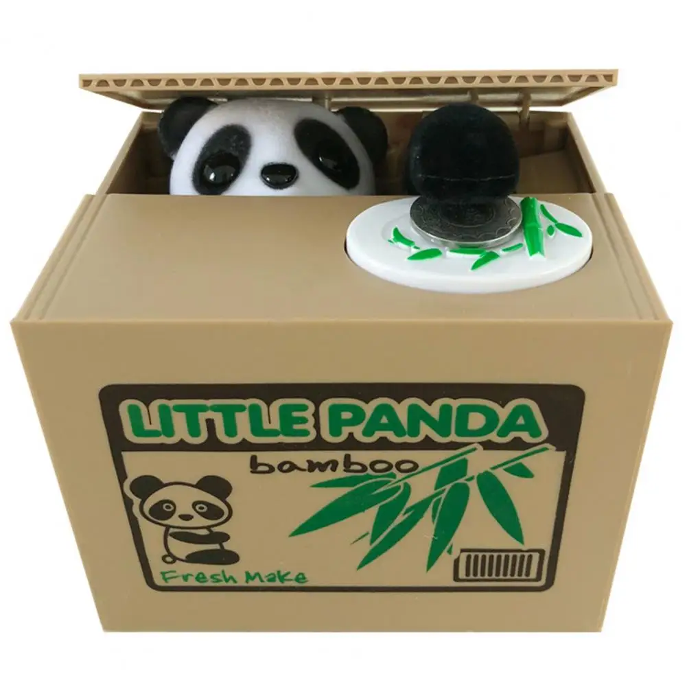 Sparschwein zum Zählen von Münzen, automatisches Sparschwein zum Sthlen von Münzen für Kinder mit englischer sprechender Katze, Geldsparen für Kinder für uns Image