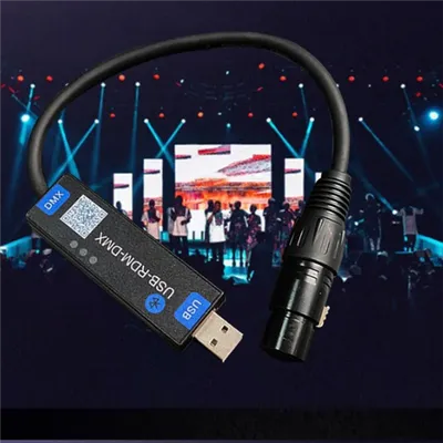 AA60-USB-RMD-DMX Mobile App DMX Dialer Stage Light Wireless Bluetooth DMX512 Controller Only Supports Android Devices