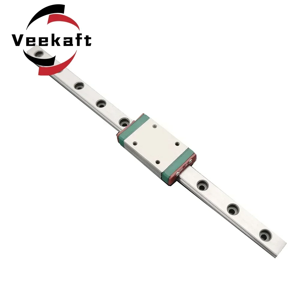 Veekaft MGN3 MGN5 440C Edelstahl-Linearführung 1PC Linearführung und 1PC MGN Block L100-800mm für CNC-Teile 3D-Drucker Image