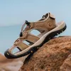 Sommer Männer Sandalen Aus Echtem Leder Herren Casual Schuhe Outdoor Männer Leder Sandalen für Männer Strand Schuhe Römischen herren Schuhe