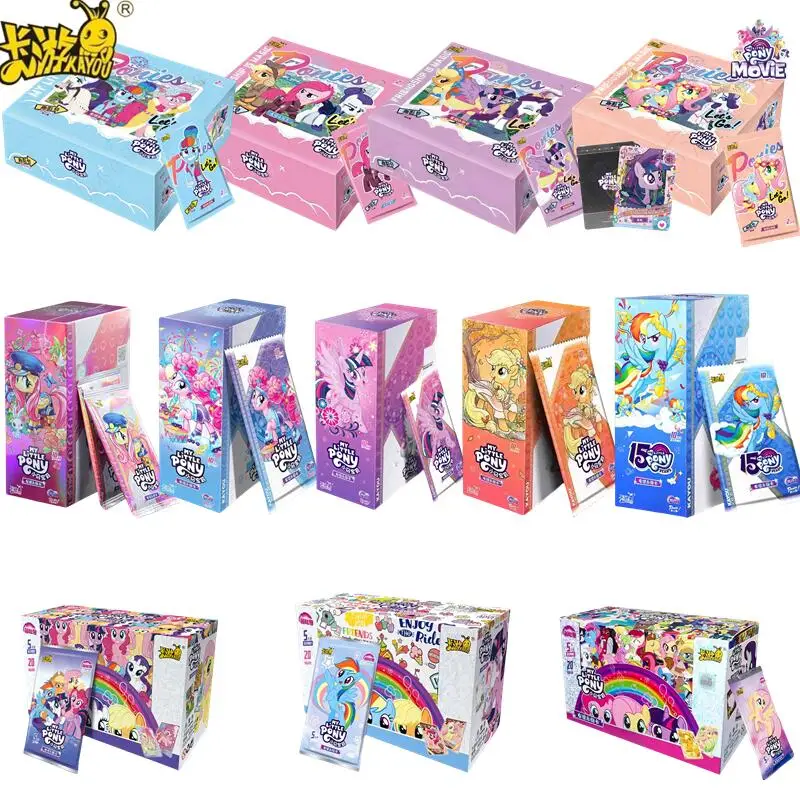 Original KAYOU My Little Pony Karten Regenbogen-Set 2.-5. Edition XR-Karten Blindbox Sammlerstücke Seltene Karten Mädchengeschenk