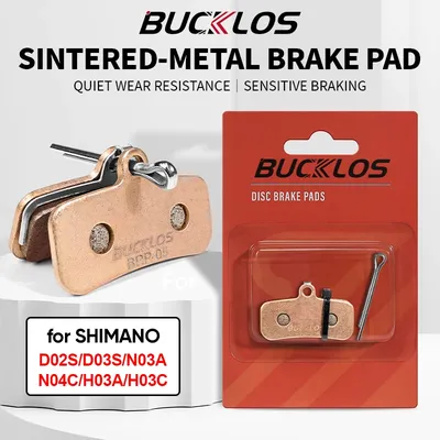 BUCKLOS MTB Bike Brake Pads Sintered-Metal Bicycle Disk Brake Pad for SHIMANO D02S N03A Wear-resistant MTB Road Bike Brake Pads