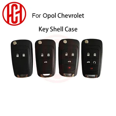 Remote Flip Key Shell Case For Chevrolet Cruze Lova Camaro Impala Spark Opel Replacement Car Shell 2