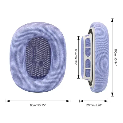 Ohrpolster  für Airpods Max 2, kabellose Kopfhörer-Abdeckung, Schwamm-Ohrmuscheln, Schwarz, Sternenlicht, Lila, Orange, Blau Image