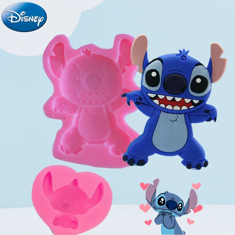Disney Stich Anime Figur Silikon Formen Flip Süßigkeiten Dekoration Formen Cartoon Backen Küche Liefert Kuchen Cookies Form Geschenk Image