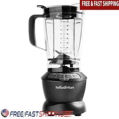 Powerful 1200W Personal Blender with 3 Speeds Pulse Function Metal Blades Smoothies Juices Fruits