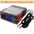 STC-3008 Doppio regolatore di temperatura digitale Riscaldatore termostato con uscita a due relè con sonda 12V 24V 220V Calore freddo per frigorifero domestico