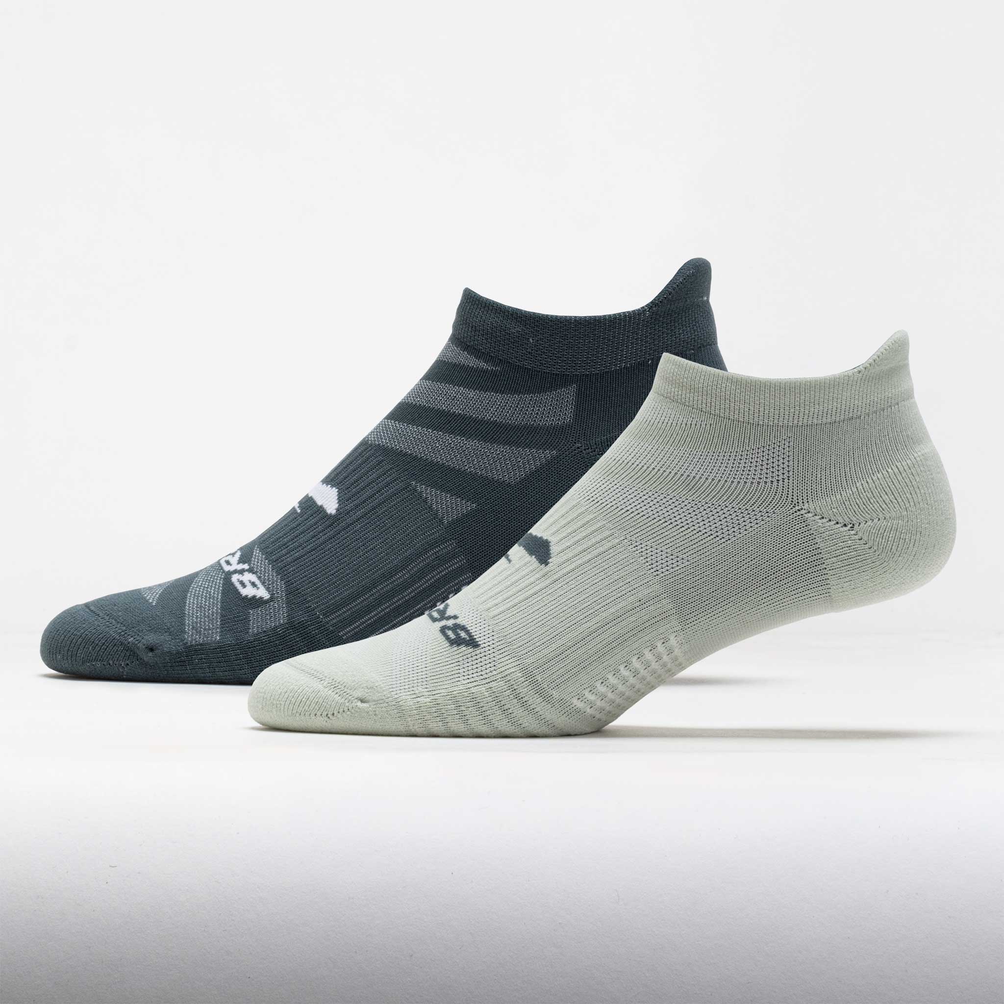 Brooks Ghost Lite No-Show Sock 2-Pack Socks Storm & Smoke