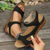 Damen Sandalen Leichte Keile Damenschuhe Sommersandalen Plateauschuhe Heels Sandalen Lässige