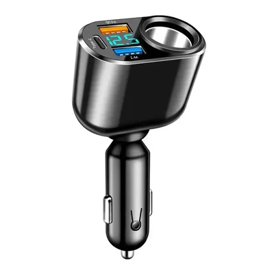 Fast Charging Car Socket Splitter Charger Multiple Devices Charged Digital Display Car Charg Dual