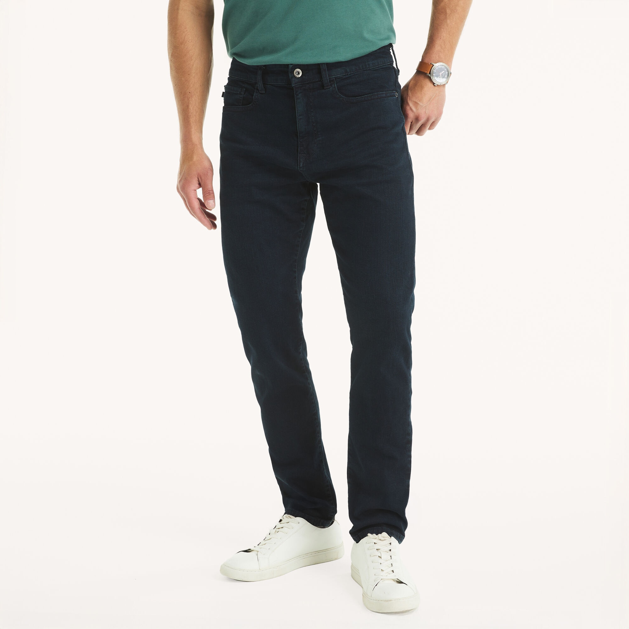 Nautica Men's Athletic Slim Stretch Denim 006 (New Black), 33x32