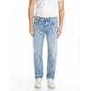 Straight-Jeans REPLAY "GROVER", Herren, Gr. 31, Länge 30, light blau 938, Denim/Jeans, Obermaterial: 99% Baumwolle, 1% Elasthan, casual, straight fit, Jeans, in vielen verschiedenen Waschungen, mit Stretch