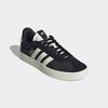 Sneaker ADIDAS SPORTSWEAR "VL COURT 3.0", Gr. 41, core schwarz, sanftes weiß, silber metallic, Textil, Leder, sportlich, Schuhe, Design auf den Spuren des adidas Samba