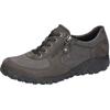 Sneaker WALDLÄUFER "HAVY-Soft", Damen, Gr. 8,5 (42,5), grau (dunkelgrau), Nubukleder, Textil, sportlich, Schuhe, Freizeitschuh, Halbschuh, Schnürschuh in Komfortweite H (=sehr weit)