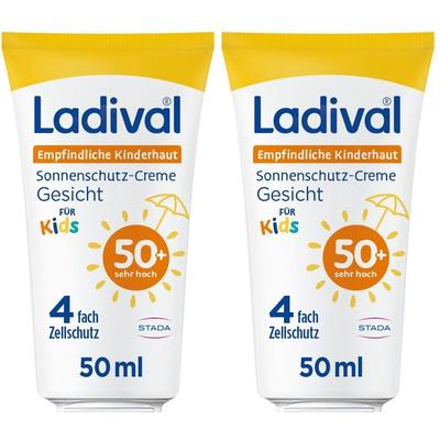 Ladival Empfindliche Kinderhaut Sonnenschutz-Creme LSF 50+ x2 2x50 ml Creme Image