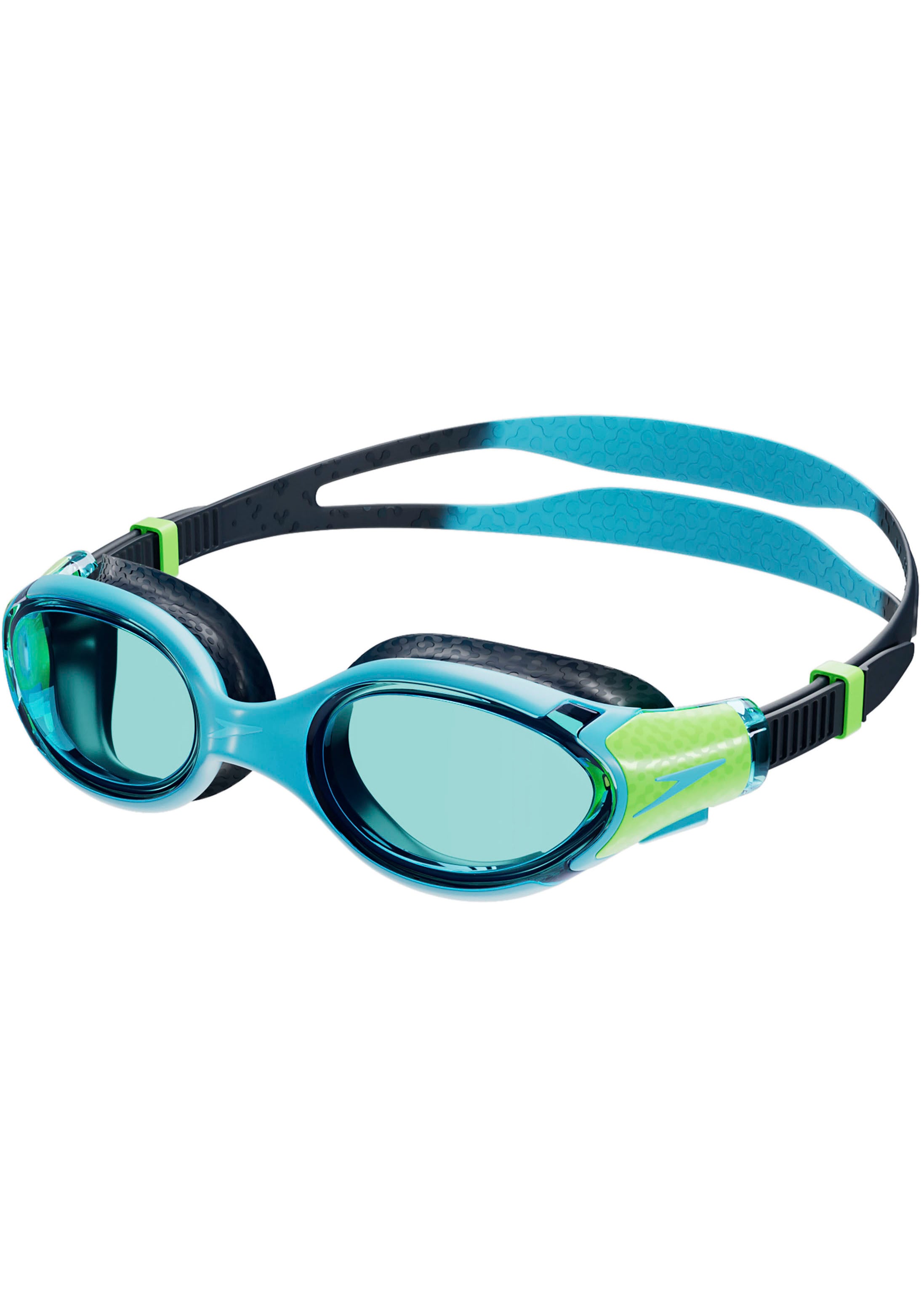 Schwimmbrille SPEEDO "Biofuse 2.0 Junior", blau (blau, grün), Sportbrillen, mit kontrastfarbenen Details Image