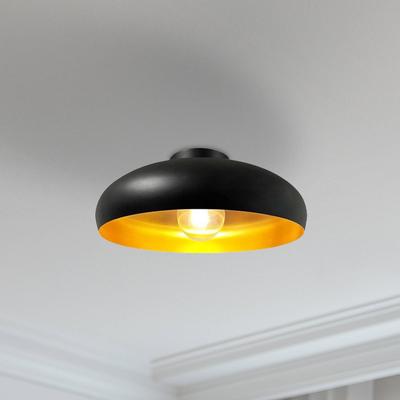 ROYALTECH Deckenleuchte Olli, schwarz/gold Ø 40 cm, Metall, E27 Image