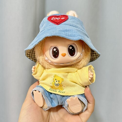Kleiderset für 17 cm große Puppen, modisches Kleidungszubehör (keine Puppe), süße Kleidung, passend für 17 cm große Puppen