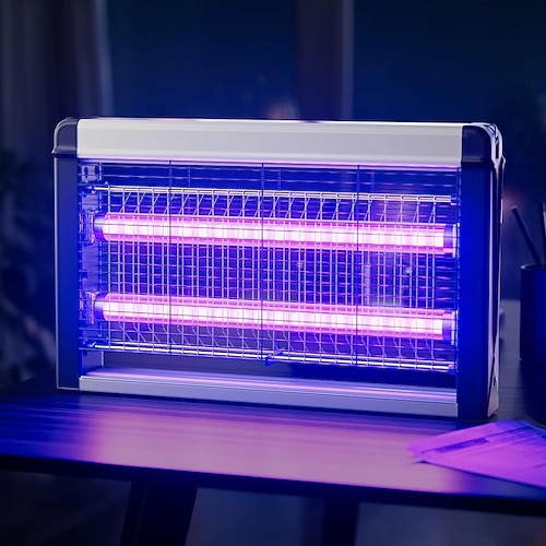Insektenvernichter für den Innenbereich, Mücken-, Wespen-, Motten- und Fruchtfliegenfalle, Hochspannung, mit Mückenfalle, geeignet für Esszimmer, Wohnzimmer, Garten und Büro Image