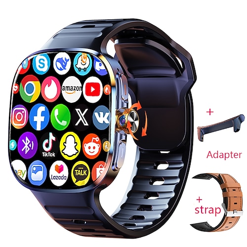 imosi Android Smart Watch Herren GPS 3 GB RAM/32 GB ROM Speicher HD Dualkamera NFC 2G 4G SIM-Karte WLAN kabelloser schneller Internetzugang