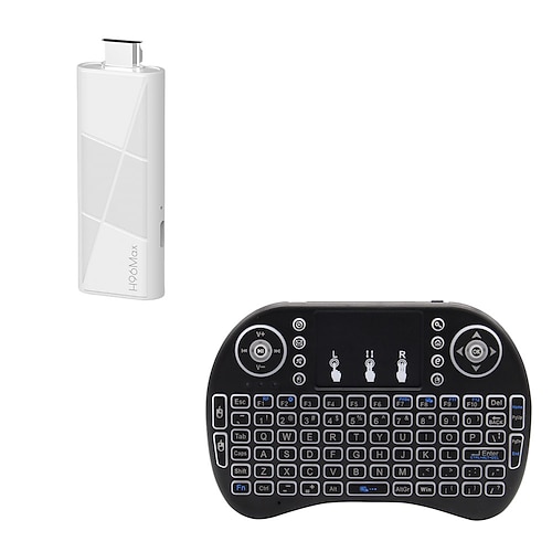 2025 neuer H96 Max RK3518 Dongle Mini-TV-Stick Android 14 Smart-TV-Box Android 14 2 GB 16 GB 8 GB WiFi 6 BT 4K HD Google Voice Media Player mit Sprachgyroskop-Fernbedienung Set-Top-Box Media Player Image