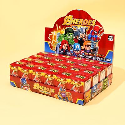 "TEMU 24pcs ""spider-man Mystery"" Cartoon-themed Keychains, A Superhero Series, Great Party Gifts And Gifts For Teens, As Well As Interesting Mysterious Gifts"