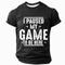 Herren Spiel Lustiger Slang T Shirt Kurzarm T-Shirt 3D-Druck Rundhalsausschnitt Hemd Mode Täglich Basic Straße Lässig Täglich Schwarz Rote Blau Sommer Frühling Ganzjahres Bekleidung S M L XL XXL XXXL