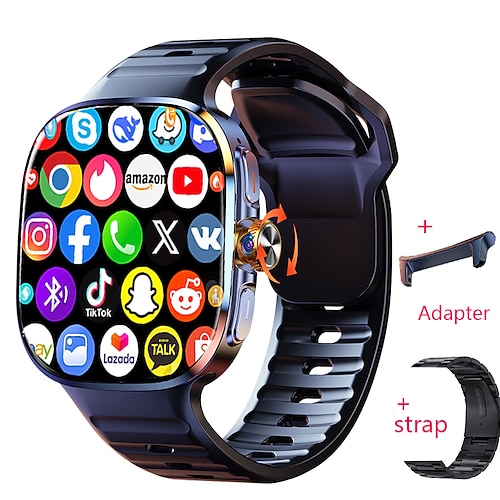 imosi Android Smart Watch Herren GPS 3 GB RAM/32 GB ROM Speicher HD Dualkamera NFC 2G 4G SIM-Karte WLAN kabelloser schneller Internetzugang