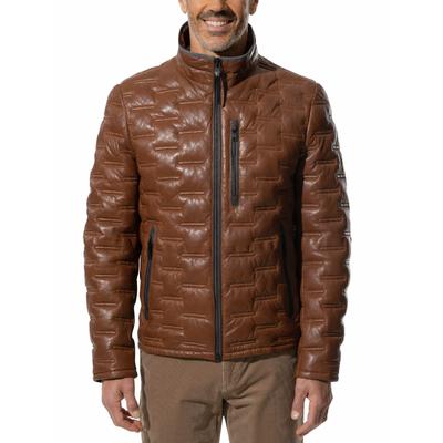 Walbusch Herren Lammleder Leichtsteppjacke Braun Image